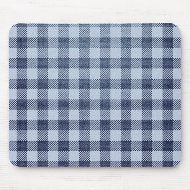 Blaukariert Mousepad (Vorne)