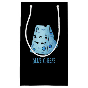 Blaukäse Funny Sad Pun Dark BG Kleine Geschenktüte