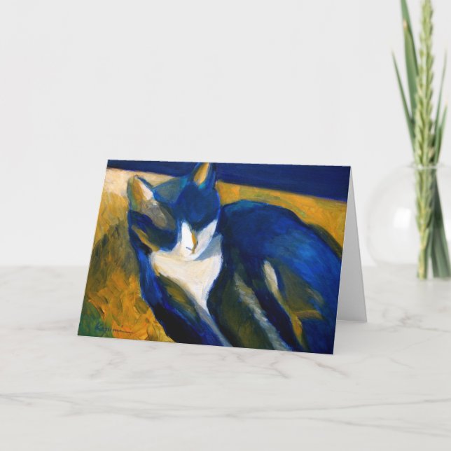 Blaukatze Karte (Vorderseite)