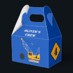 Blaukinderbaupapier Geschenkschachtel<br><div class="desc">Feiern Sie das besondere Ereignis Ihres jungen Festers mit einem bauthematischen Party. Einfache Party Papier Gunst Box mit Bauthema. Vollständig personalisierbar und in drei kräftigen,  jugendlichen Farben erhältlich. Kontaktieren Sie uns für Hilfe bei der Personalisierung oder Anpassung an Ihre Bedürfnisse.</div>