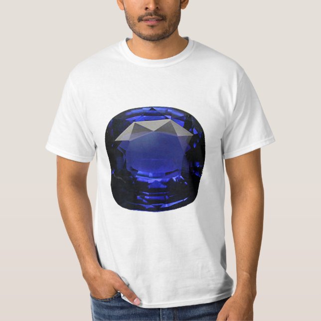 Blaukissen-Schnitt Saphire T-Shirt (Vorderseite)