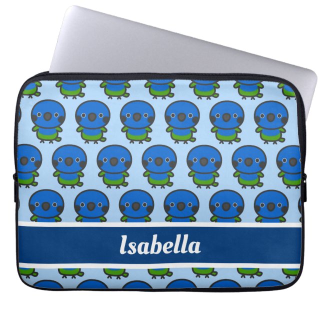 Blaukopfpapagei Laptopschutzhülle (Vorderseite)