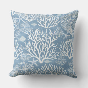 Blaukorallendekoration Pillow Kissen