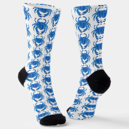 Blaukrebsmuster Socken