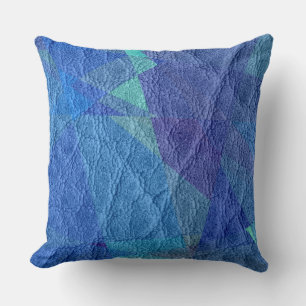 Blauleder Kissen