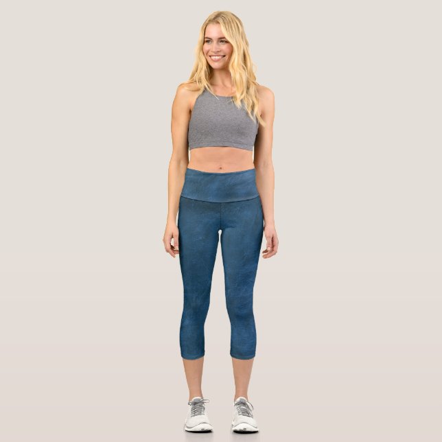 Blaulederdesign Capri Leggings (Vorderseite)