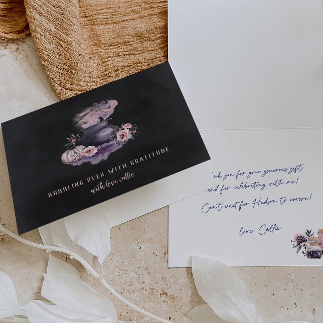 Blauleng Cauldron "bubbling over" Halloween Dankeskarte (Von Creator hochgeladen)