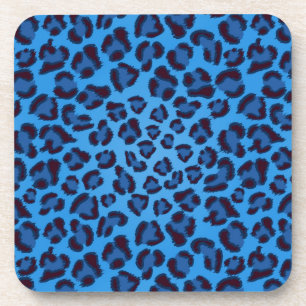 Blauleopartextur Untersetzer