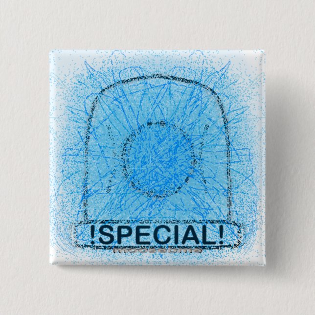 Blaulicht-Sonderangebot  Button (Vorderseite)