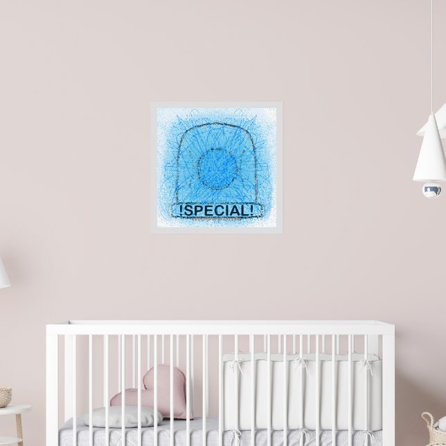 Blaulicht-Sonderangebot-Tasse  Poster (Kinderzimmer 2)