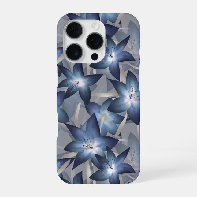 Blaulilie iPhone 16 Pro Hülle (Rückseite)