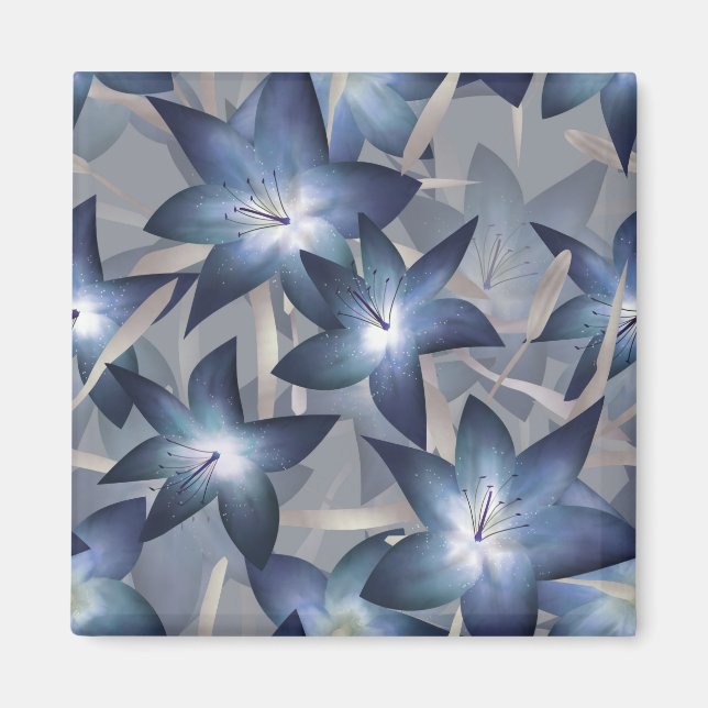 Blaulilie Magnet (Vorne)