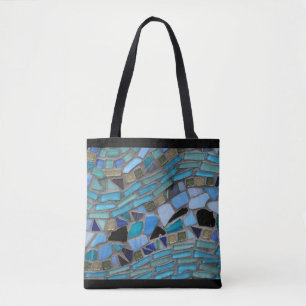 Blaumeer-Glas-Mosaik Tasche