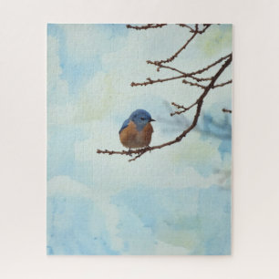 Blaumeise Blau Vogel Kunst Natur Kunst Großes Puzz