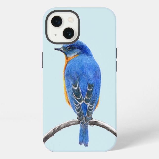 Blaumeise iPhone Hülle (Rückseite)