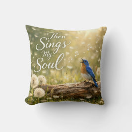 Blaumeise singt "Dann singt meine Seele" Kissen