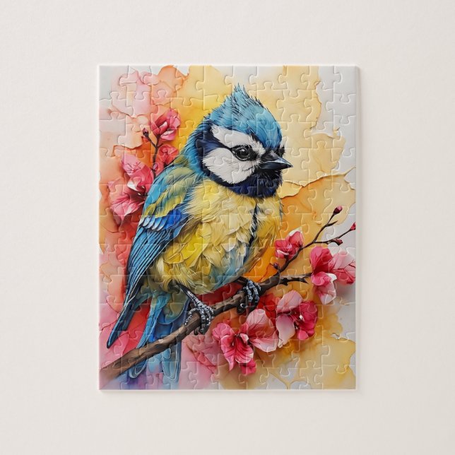 Blaumeise-Vogel (Vertikal)