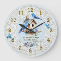 Blaumeisen-Schriftuhr-Vogelhaus-Ecclesiastes