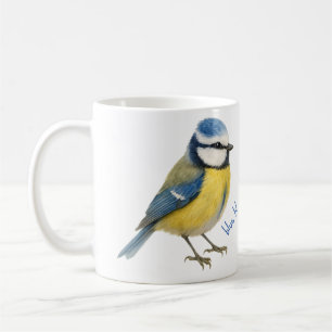 Blaumeisen-Vogeltasse Naturliebhaber-Geschenk Kaffeetasse