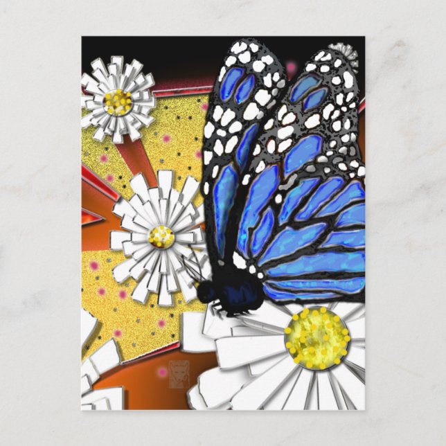 Blaumonarch Postkarte (Vorderseite)