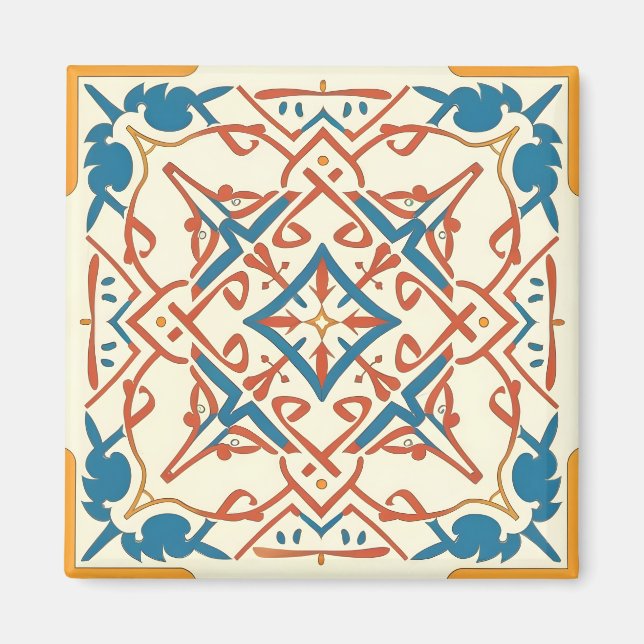 Blaumosaik Magnet (Vorne)