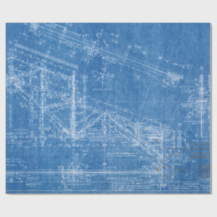 Blaumuster-Struktur-Architektur Gebäude bl Geschenkpapier