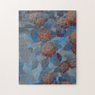 Blauorangefarbene Blume