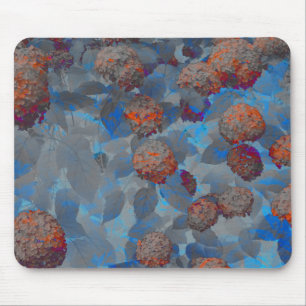 Blauorangefarbene Blume Mousepad