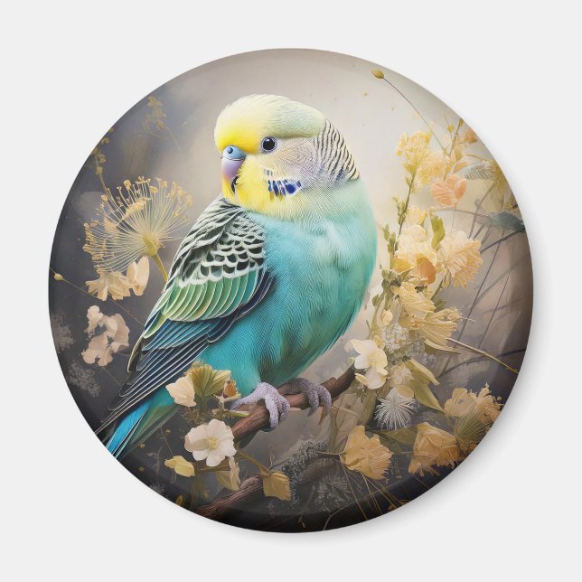 Blauparakeet Magnet (Vorne)
