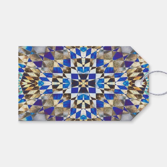 Blauparkett Geschenkanhänger (Vorderseite (Horizontal))