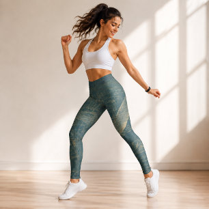 Blaupause Freiheit Vintage Amerikanische Patent-Sk Leggings