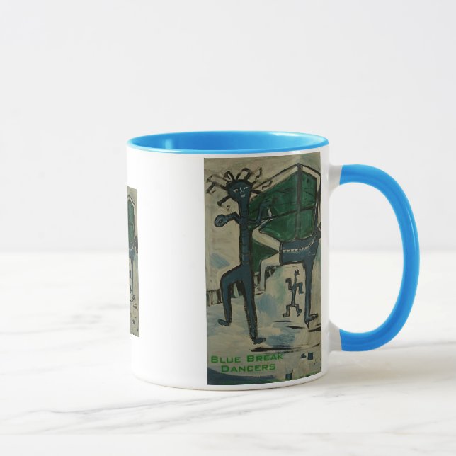 Blaupause-Tänzer Tasse (Rechts)