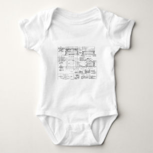 Blaupausen Baby Strampler