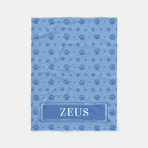 Blaupaws Monogram Pet Fleece Blanket