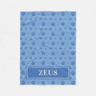 Blaupaws Monogram Pet Fleece Blanket