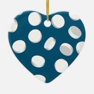 Blaupillen Keramik Ornament