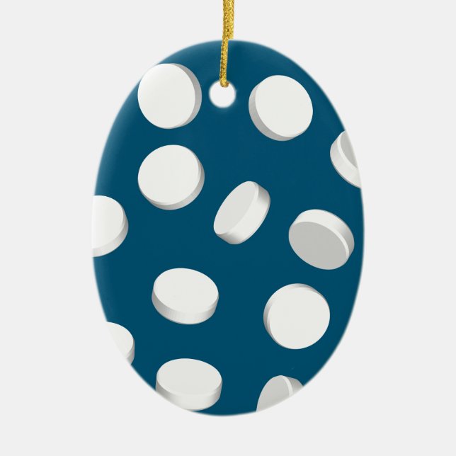 Blaupillen Keramikornament (Vorne)