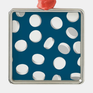 Blaupillen Silbernes Ornament
