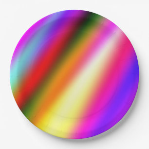 Blaupinkfarbener Ober-Aquarell abstrakter pastellf Pappteller