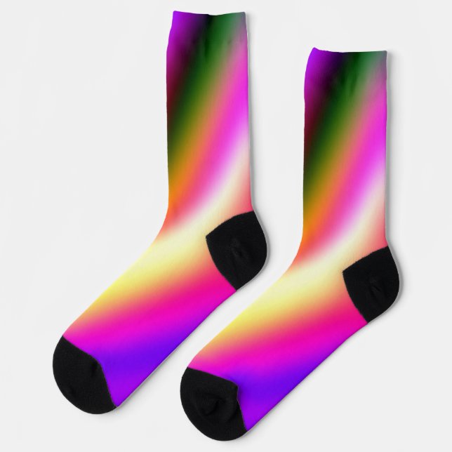 Blaupinkfarbener Ober-Aquarell abstrakter pastellf Socken (Linkes Detail)