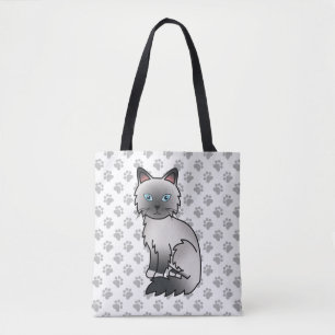 Blaupunkt Birma / Ragdoll Süße Katze & Pfoten Tasche