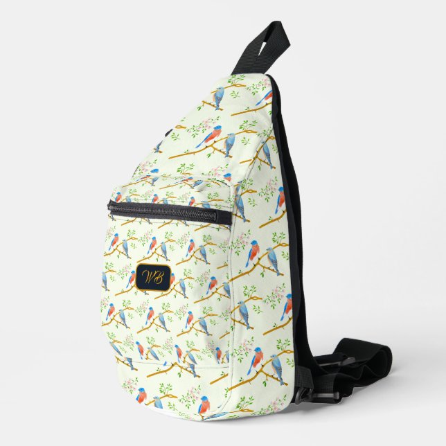 Blauracken Crossbody Bag (Rechte Ecke)