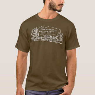 Blaurampe Parkbahn höchste Höhe zeichnend Weiß T-Shirt