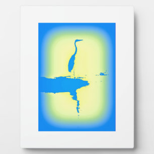 Blaureiher Fotoplatte