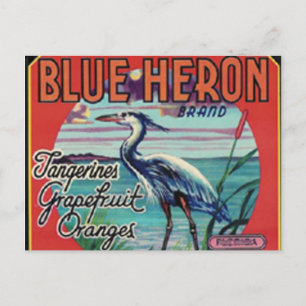 Blaureiher-Marken-Postkarte Postkarte