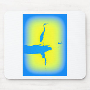 Blaureiher Sonnenaufgang Mousepad