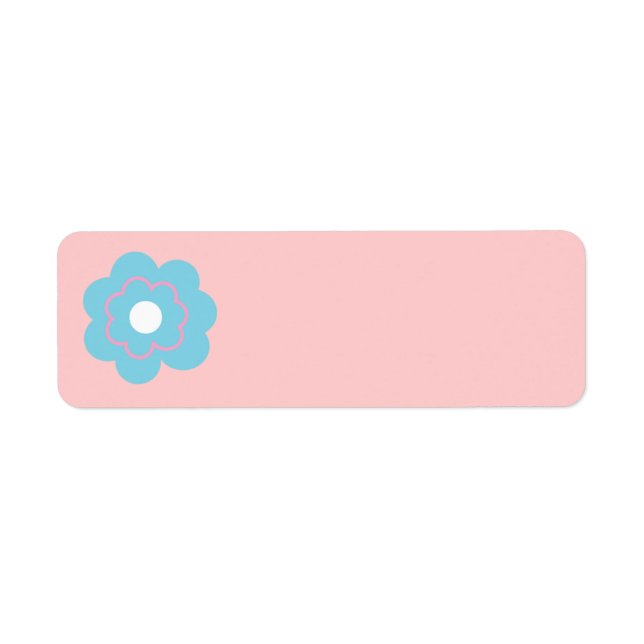 Blaurosa Blume (Vorne)