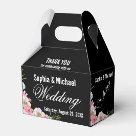 Blaurosa Blume Hochzeit Geschenkschachtel