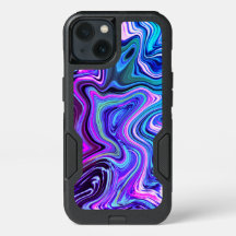 Blaurosa Lila Agate-Muster