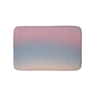 Blaurosa Ombre Gradient Blur Abstract Design Badematte